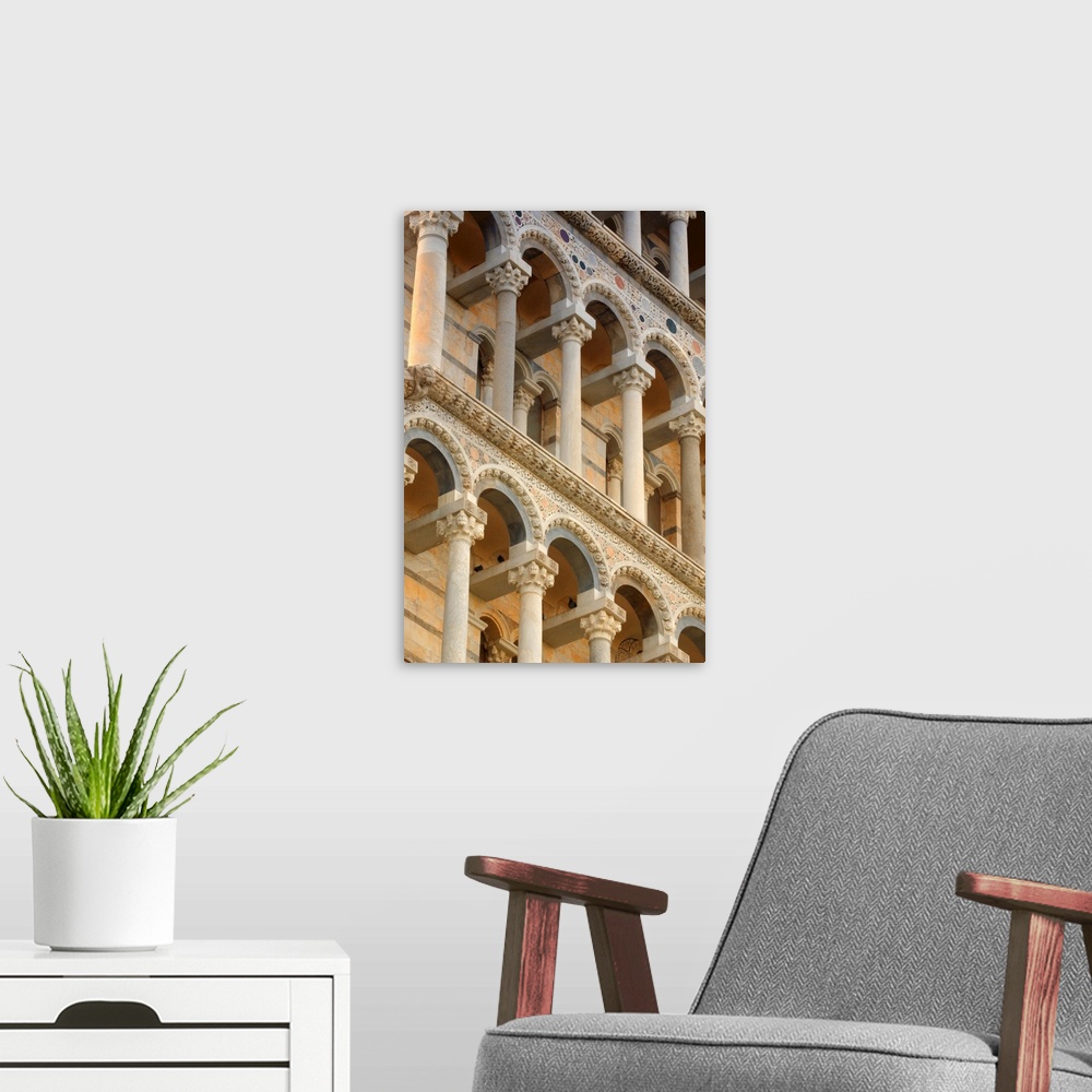 A modern room featuring Detailed Close-Up Of Piazza Del Miracoli Pisa (The Leaning Tower Of Pisa) Tuscany Italy