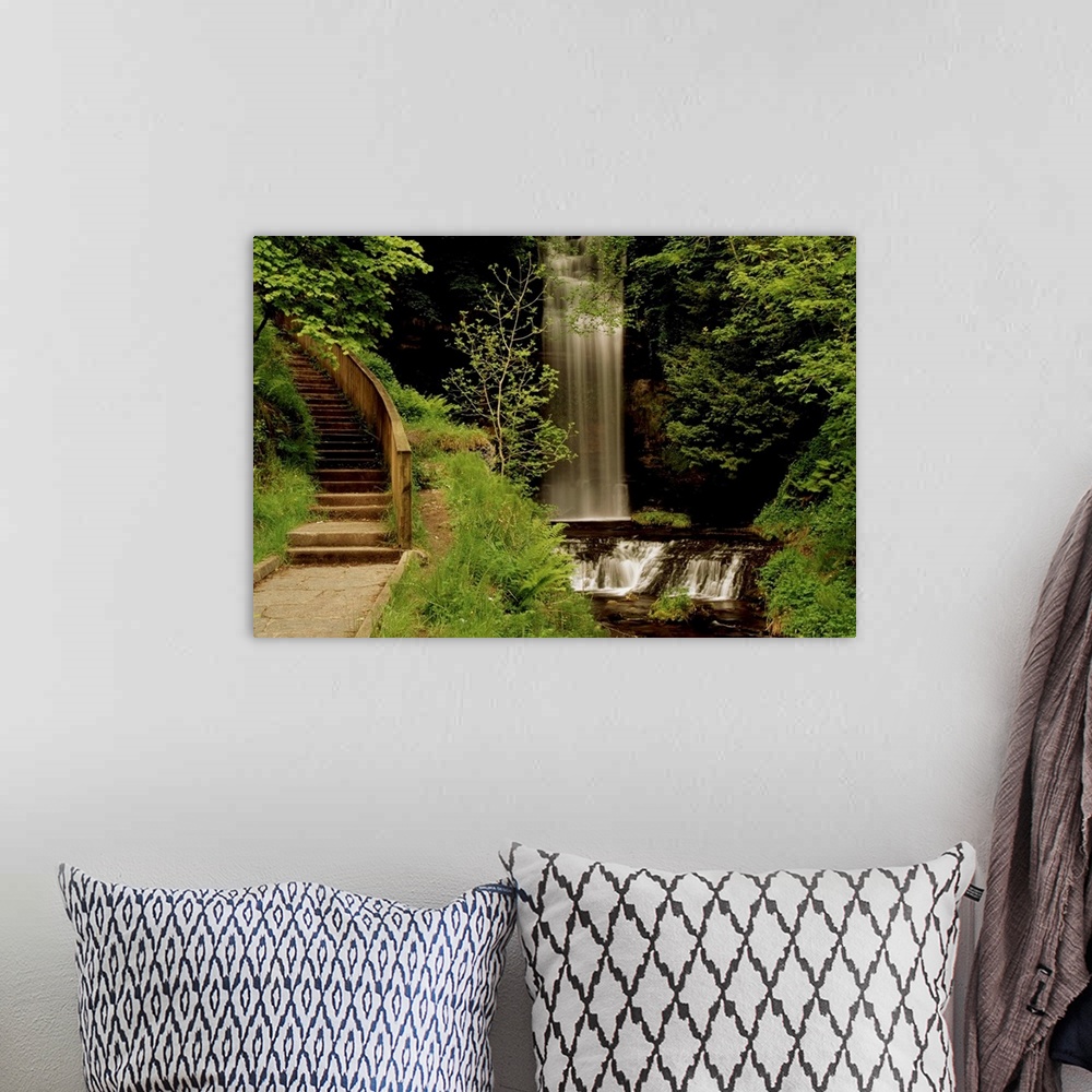 A bohemian room featuring Glencar Waterfall, County Leitrim, Ireland