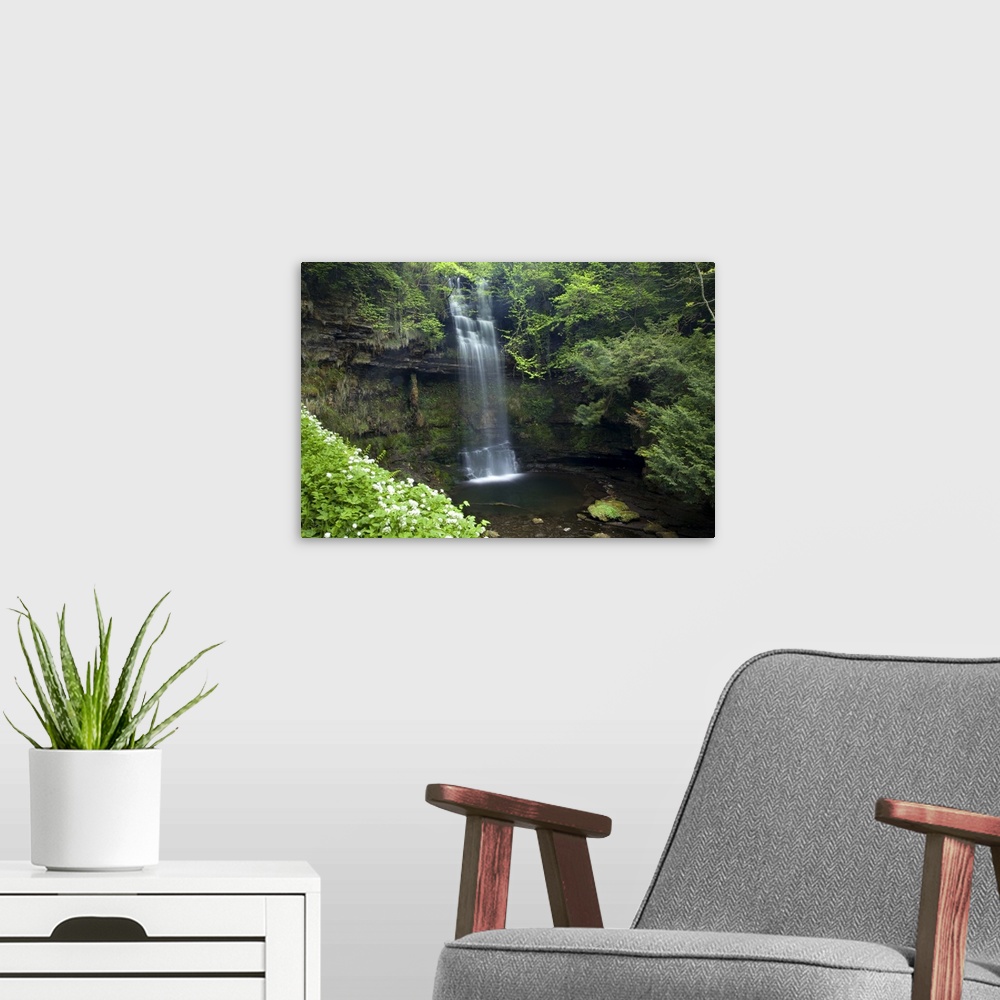A modern room featuring Glencar Waterfall, County Sligo, Ireland