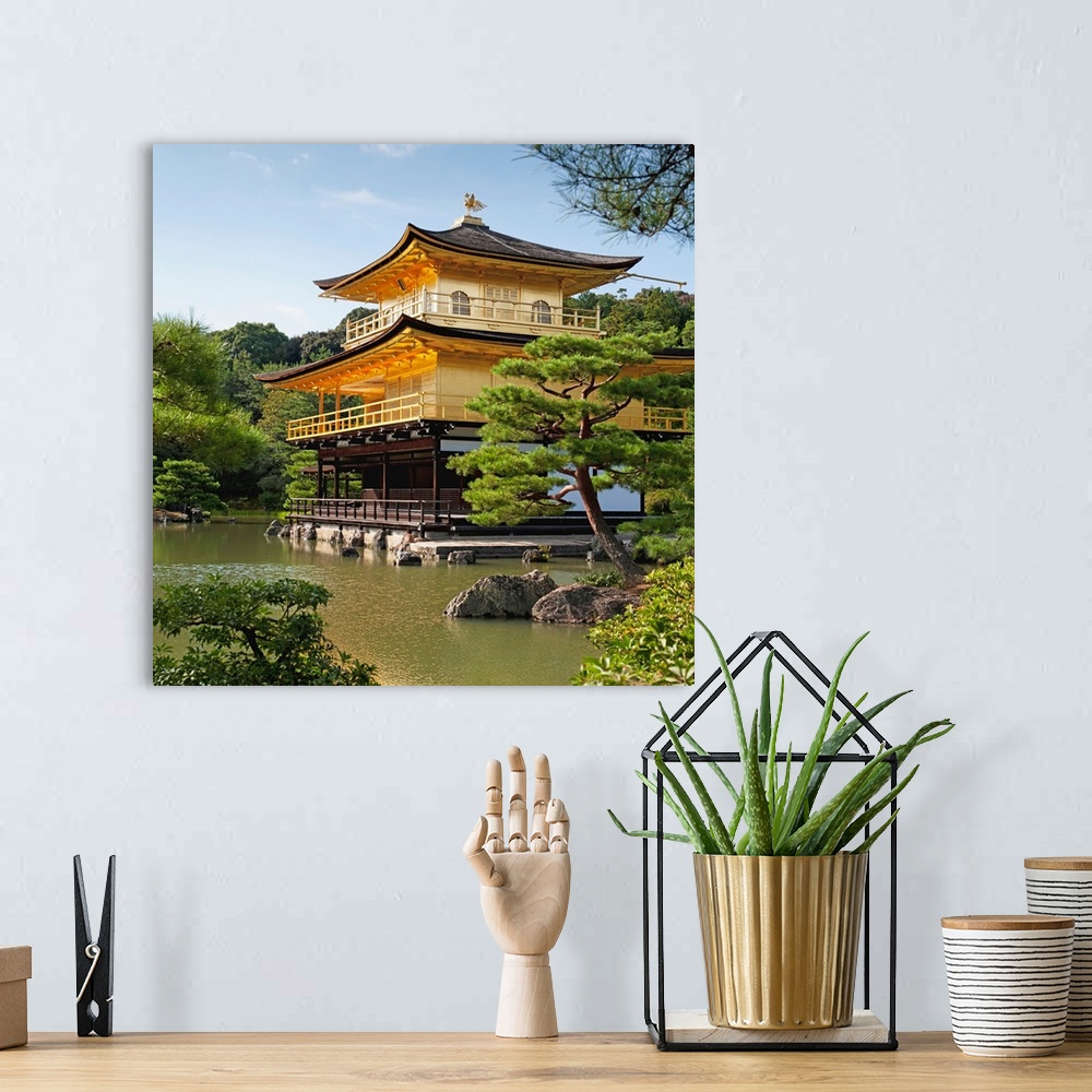 A bohemian room featuring Golden Pavilion, A Buddhist Temple; Kinkaku Ji, Kyoto, Japan