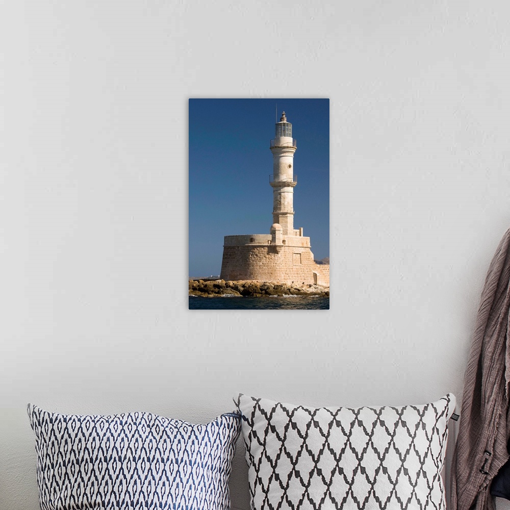 A bohemian room featuring Greece, Crete, Hania, Close Up Of An Old Lighthouse