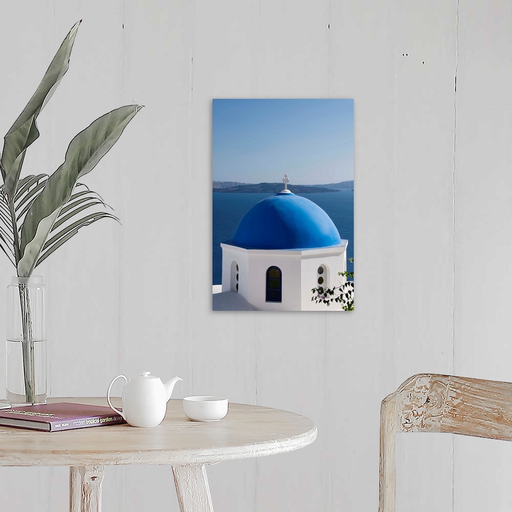 A farmhouse room featuring Greece, Santorini, Oia, Architectural Detail Of Greek Orthodox Church