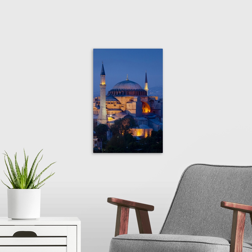 A modern room featuring Hagia Sophia, Istanbul, Turkey