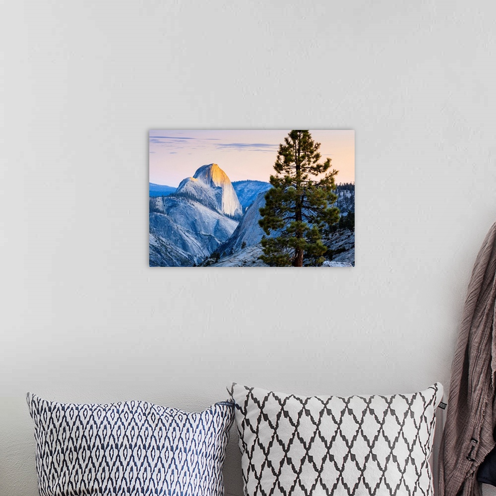 A bohemian room featuring Half Dome seen from Olmsted Point, Yosemite National Park, California, United States of America.