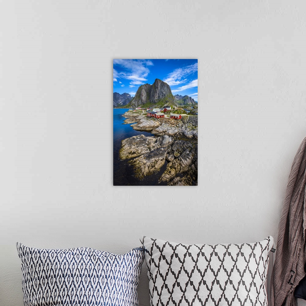 A bohemian room featuring Hamnoy, Moskenesoya, Lofoten Archipelago, Norway