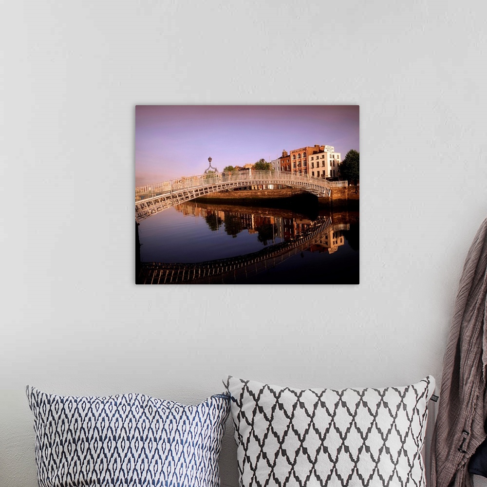 A bohemian room featuring Ha'penny Bridge, River Liffey, Dublin, Ireland