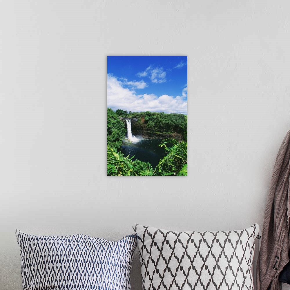 A bohemian room featuring Hawaii, Big Island, Hilo, Wailuku River State Park, Rainbow Falls
