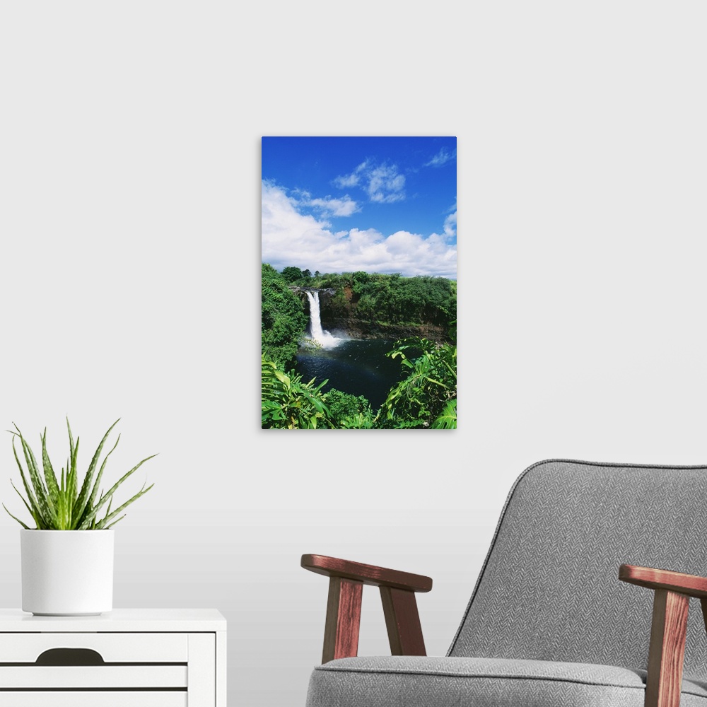 A modern room featuring Hawaii, Big Island, Hilo, Wailuku River State Park, Rainbow Falls