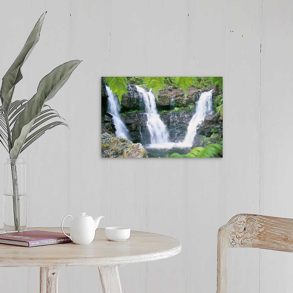 A farmhouse room featuring Hawaii, Big Island, Rainforest Waterfalls, Three Waterfalls Feed