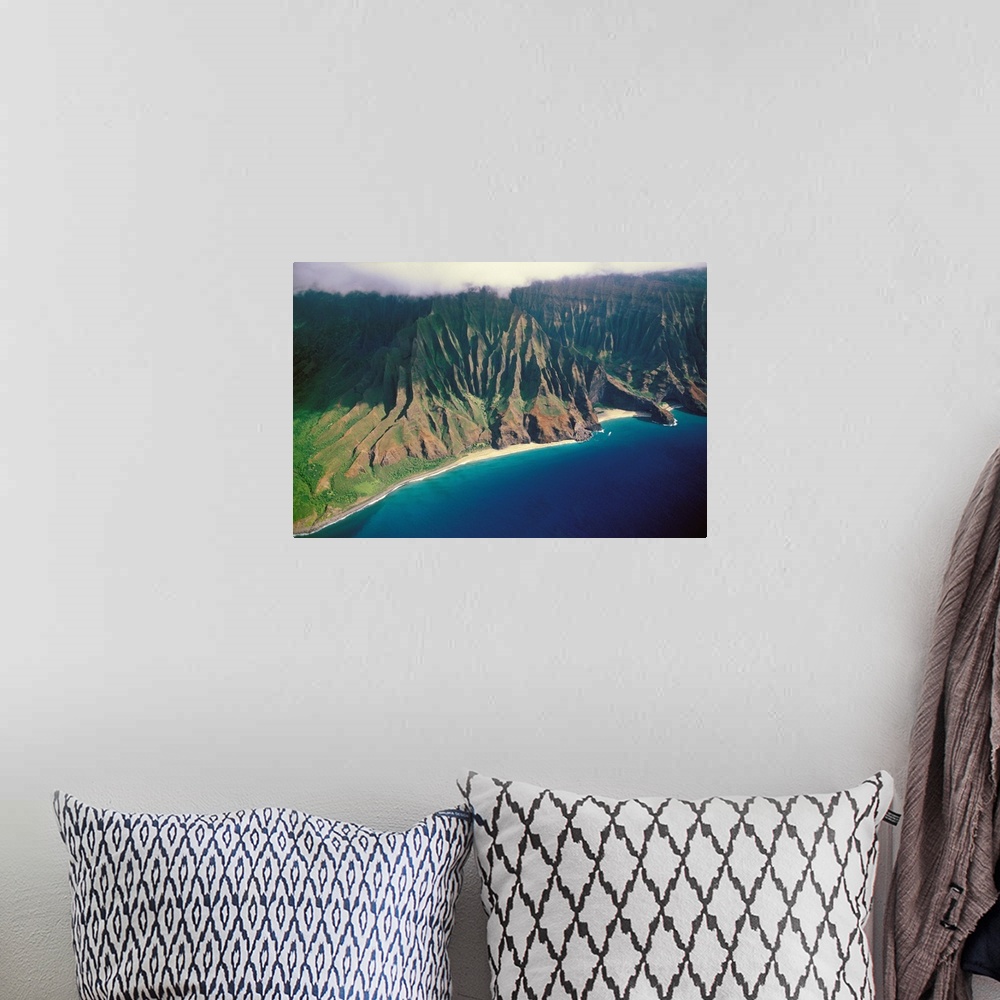A bohemian room featuring Hawaii, Kauai, Kalalau Valley, Na Pali Coast, Secluded Beaches