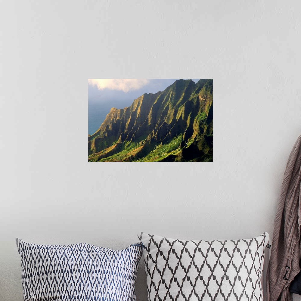 A bohemian room featuring Hawaii, Kauai, Na Pali Coast, Kalalau Valley
