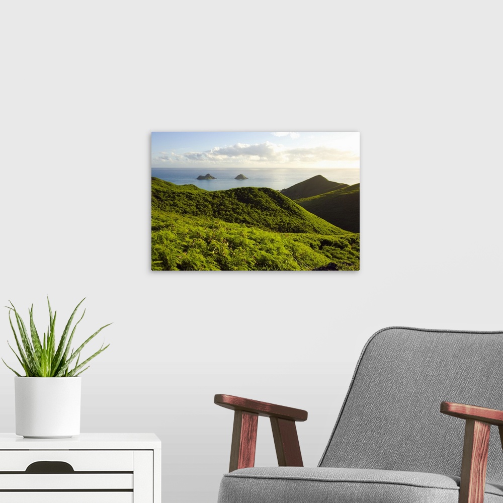 A modern room featuring Hawaii, Lanikai, View Of Mountains And Mokulua Islands