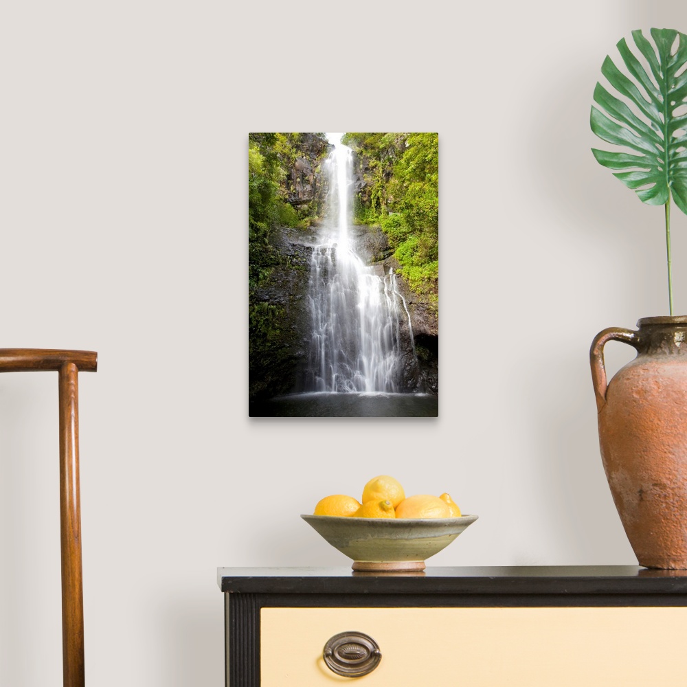 A traditional room featuring Hawaii, Maui, Hana, Close up of Wailua Falls