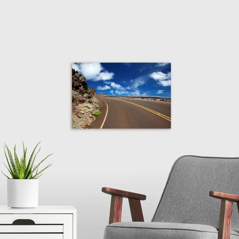 A modern room featuring Hawaii, Maui, Open road and blue skies on the West Side