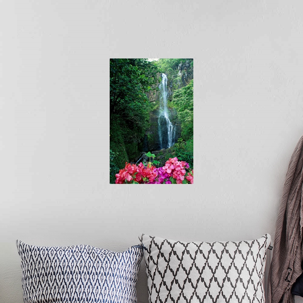 A bohemian room featuring Hawaii, Maui, Wailua Waterfall And Rainforest