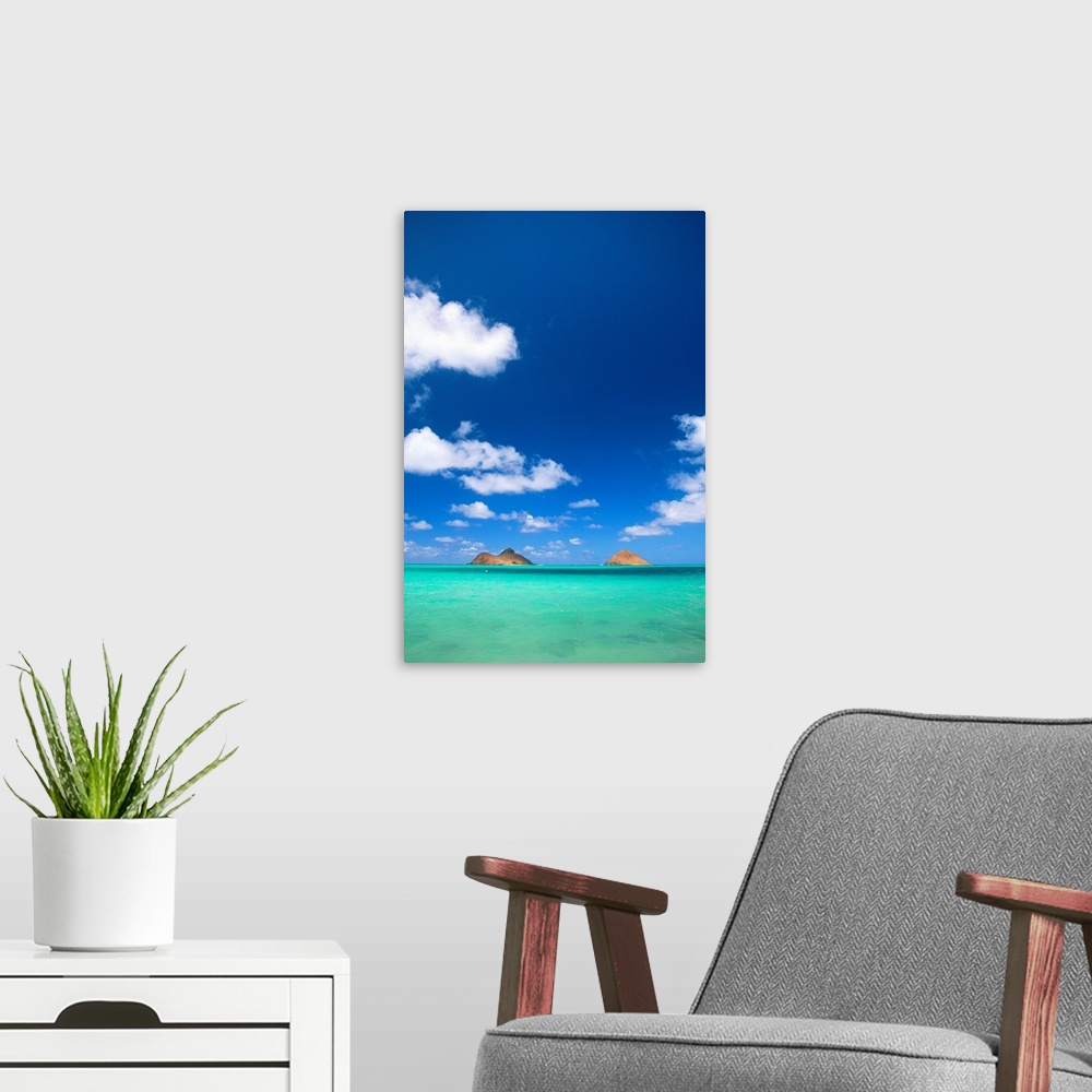 A modern room featuring Hawaii, Oahu, Turquoise Ocean To Horizon