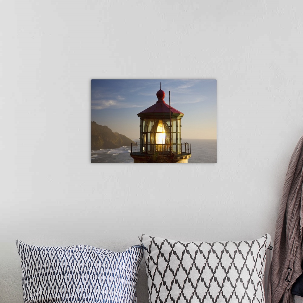 A bohemian room featuring Heceta Head Lighthouse Along The Oregon Coast; Oregon, USA