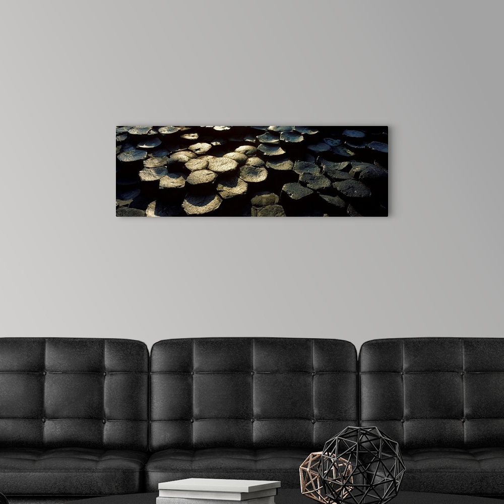 A modern room featuring High Angle View Of Basalt Rocks, Giant's Causeway, County Antrim, Northern Ireland