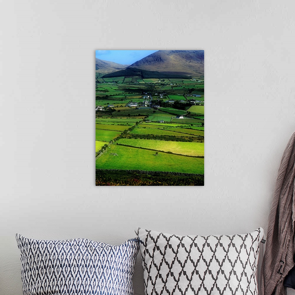 A bohemian room featuring High Angle View Of Buildings In A Village, Mourne Mountains, Northern Ireland