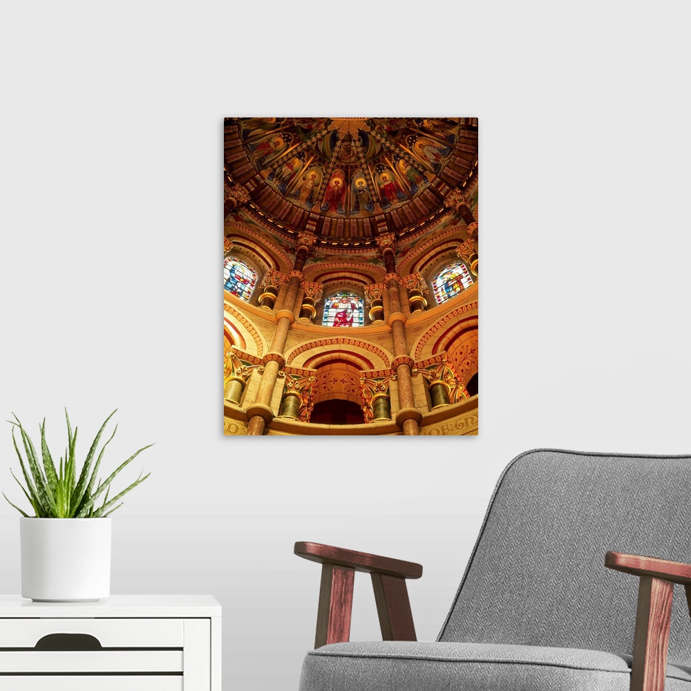 A modern room featuring Interiors Of A Cathedral, St. Finbarrs Cathedral, Cork, Republic Of Ireland