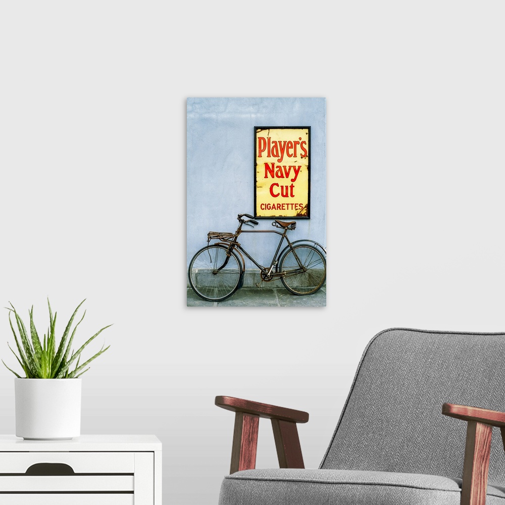 A modern room featuring Ireland; Bicycle.