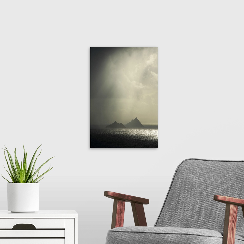 A modern room featuring Islands In A Rain Shower, Skellig Islands, County Kerry, Ireland