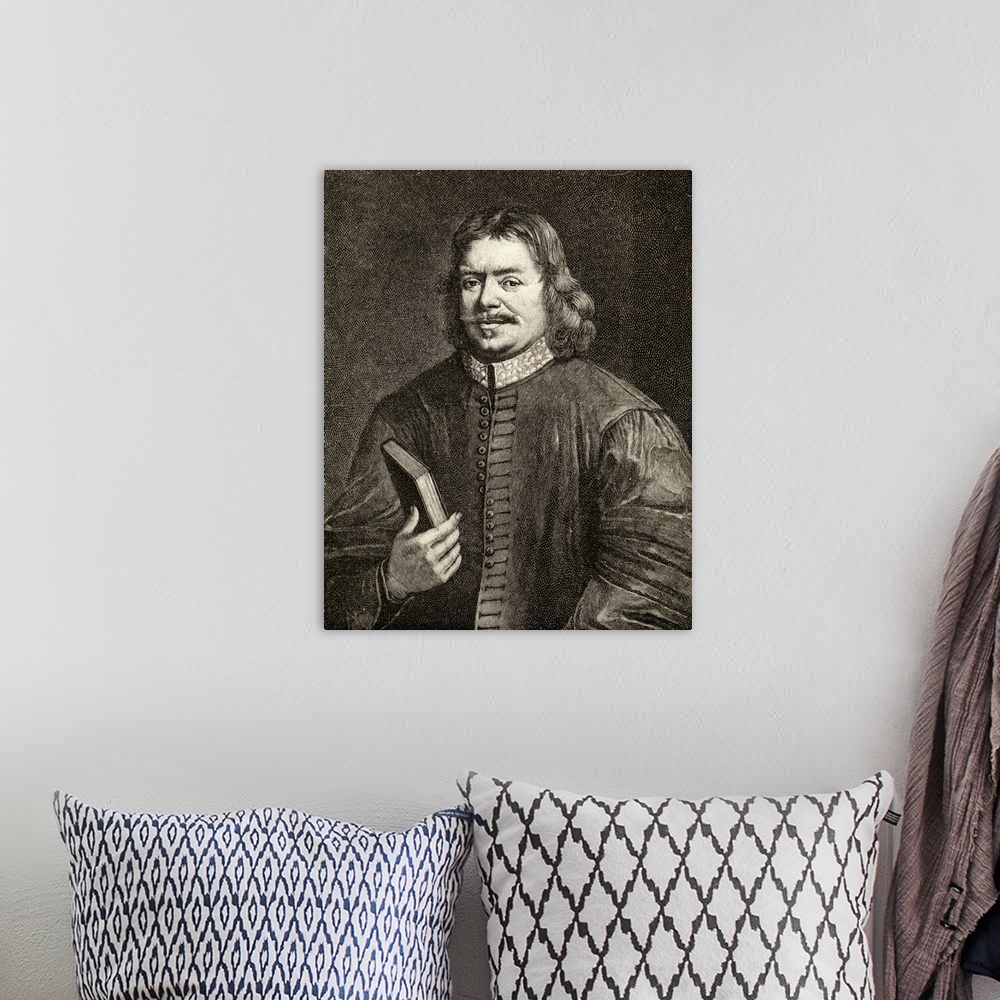 A bohemian room featuring John Bunyan. Author Of the Pilgrim's Progress. From The Portrait By Sadler