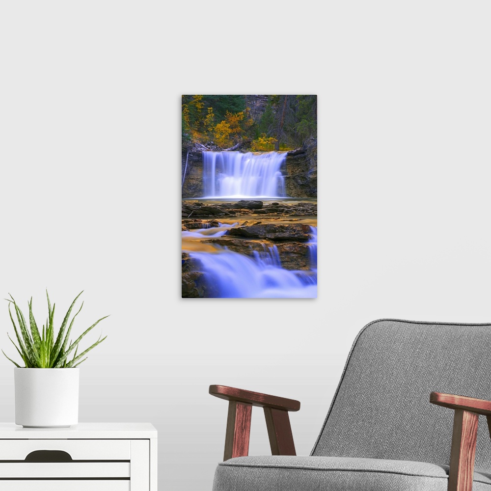 A modern room featuring Johnston Canyon In Banff National Park, Alberta, Canada