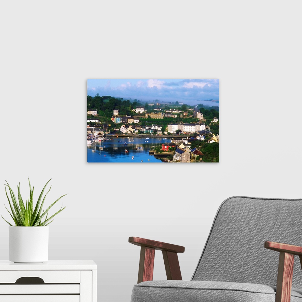 A modern room featuring Kinsale, Co Cork, Ireland, View Of Boats In Harbor