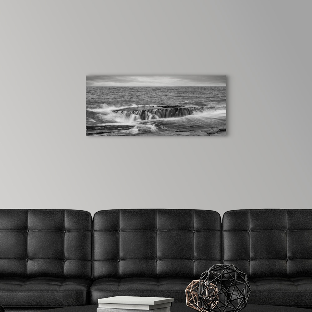 A modern room featuring Lake Superior, thunder bay, Ontario, Canada.