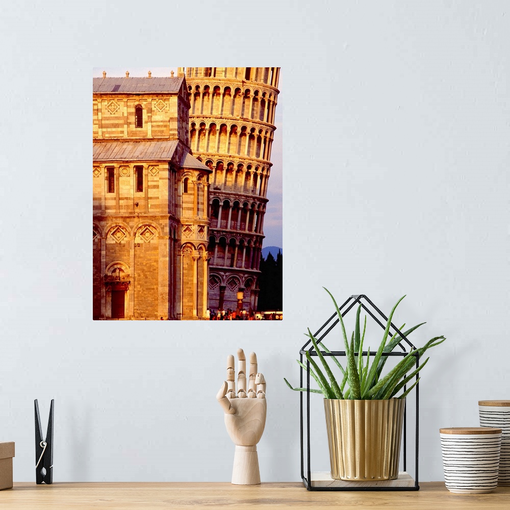 A bohemian room featuring Leaning Tower Of Pisa