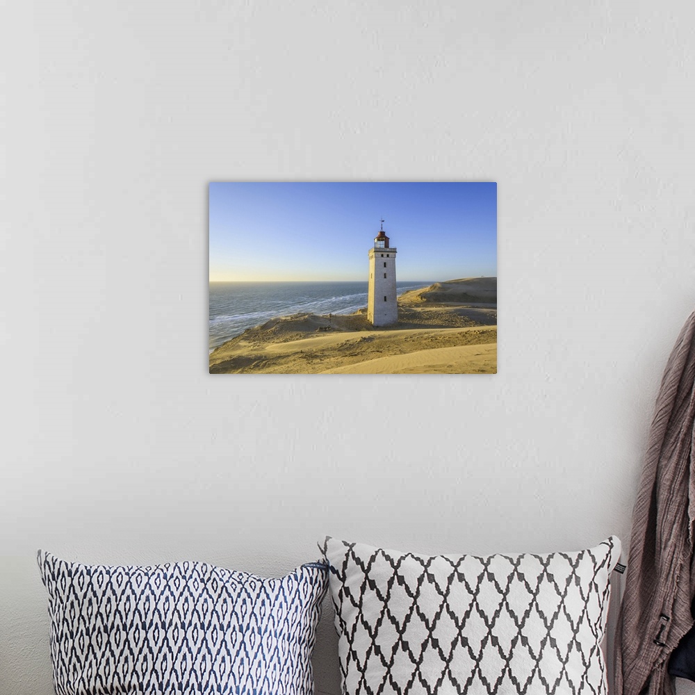 A bohemian room featuring Lighthouse and Dunes, Rubjerg Knude, Lokken, North Jutland, Denmark