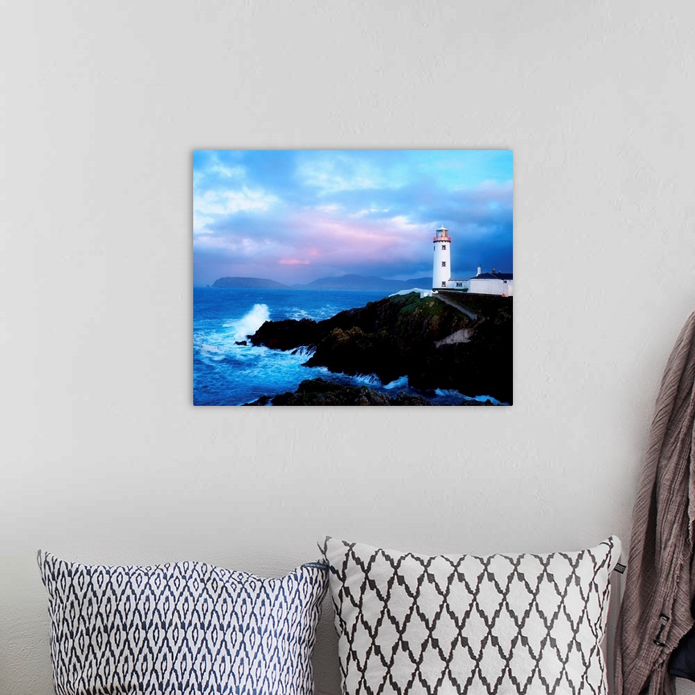 A bohemian room featuring Lighthouse At Fanad Head, County Donegal, Ireland