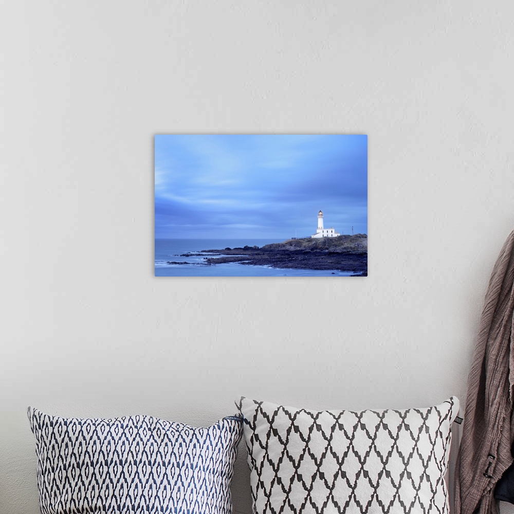 A bohemian room featuring Lighthouse at Turnberry Point at Dusk, South Ayrshire, Ayrshire, Scotland
