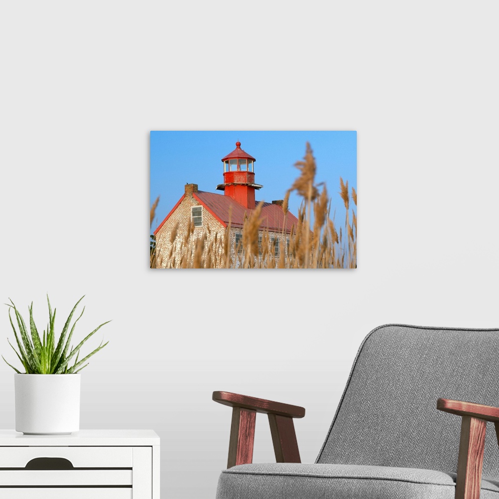 A modern room featuring Lighthouse In Wheat Field, New Jersey, USA