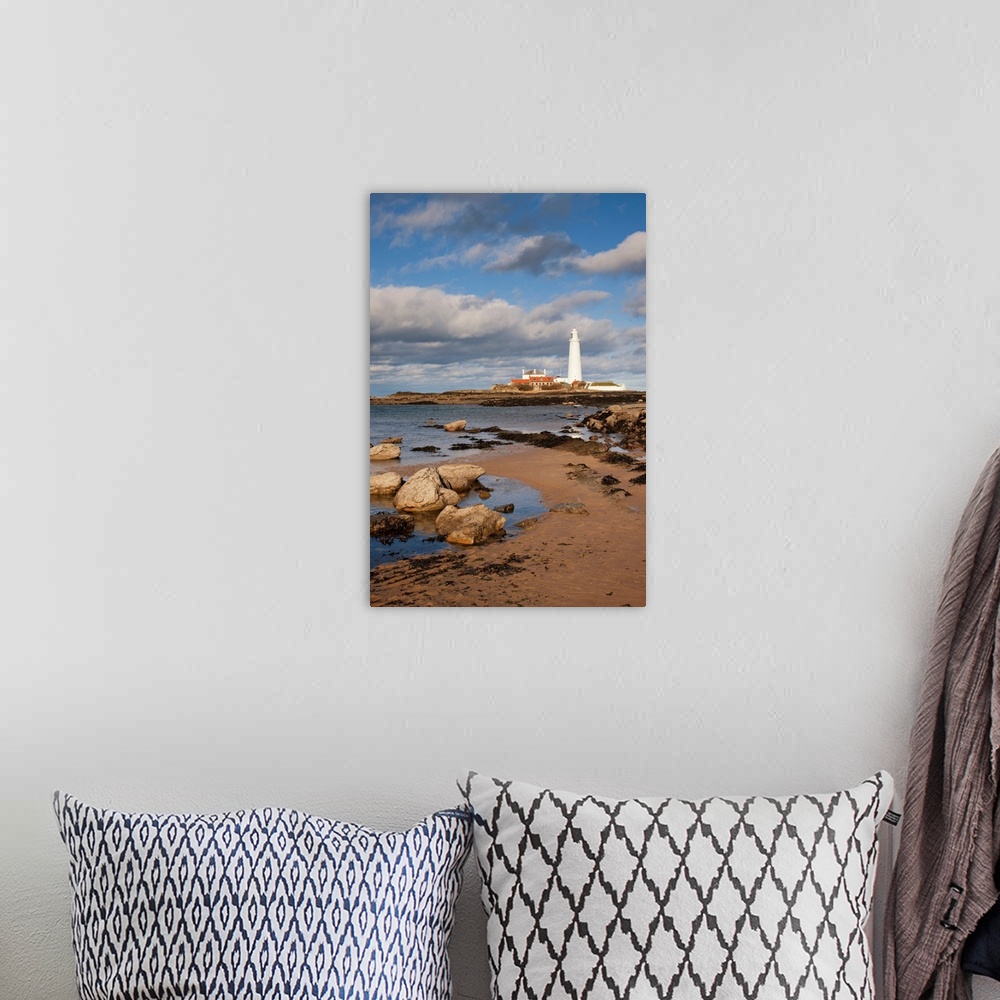 A bohemian room featuring Lighthouse, Northhumberland, England