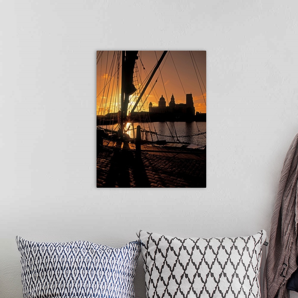 A bohemian room featuring Liverpool, England, View From Albert Dock
