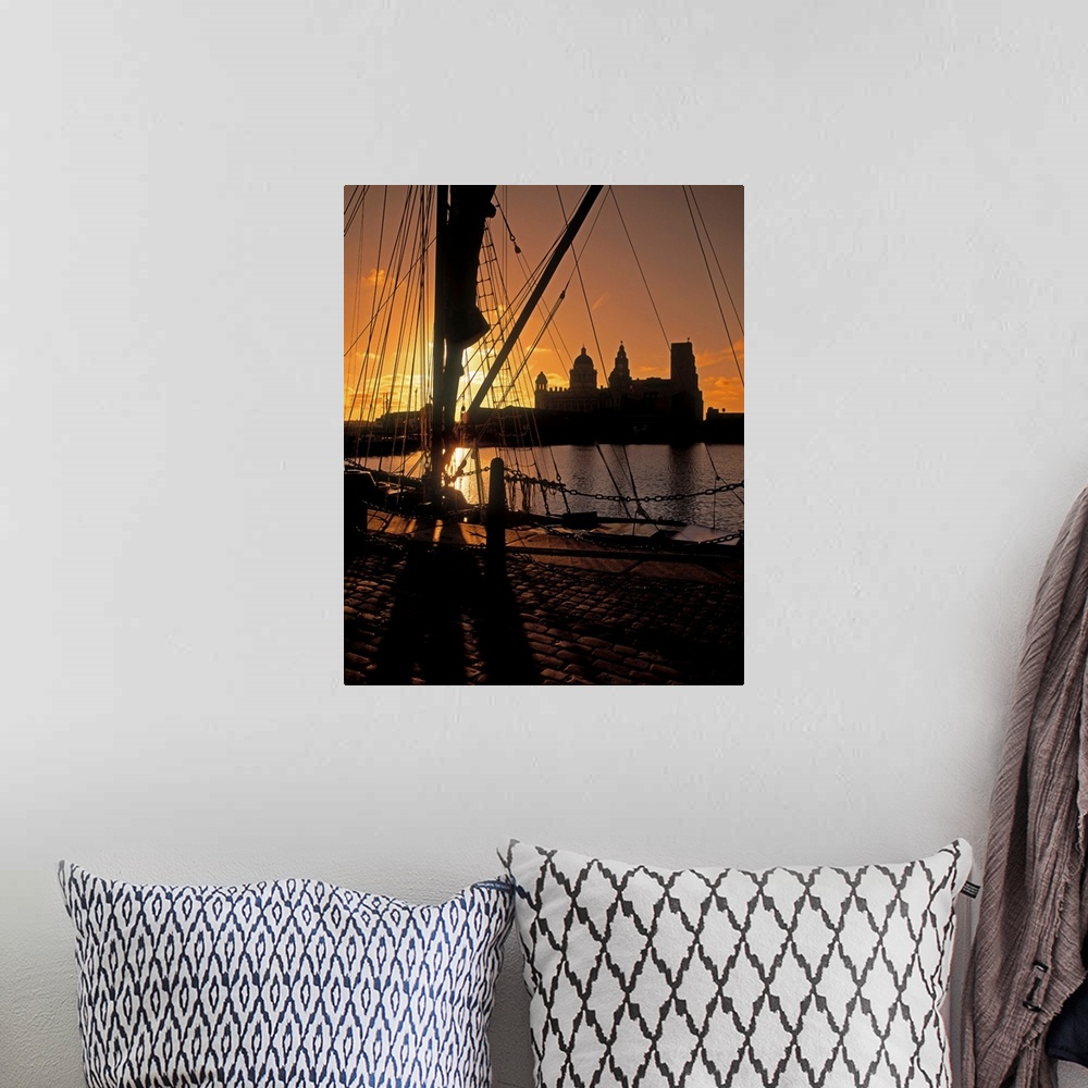 A bohemian room featuring Liverpool, England, View From Albert Dock