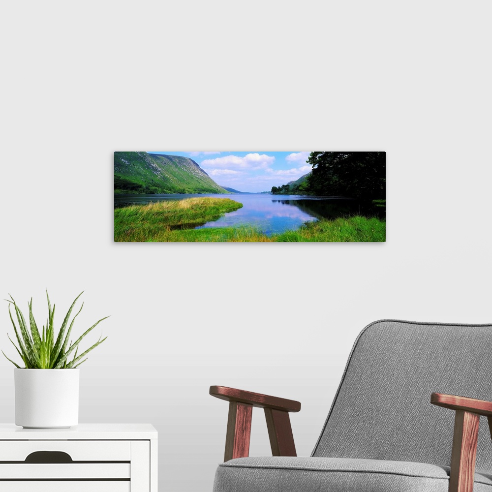 A modern room featuring Lough Veagh, Glenveagh National Park, Co Donegal, Ireland, Lake Taken From The Shore