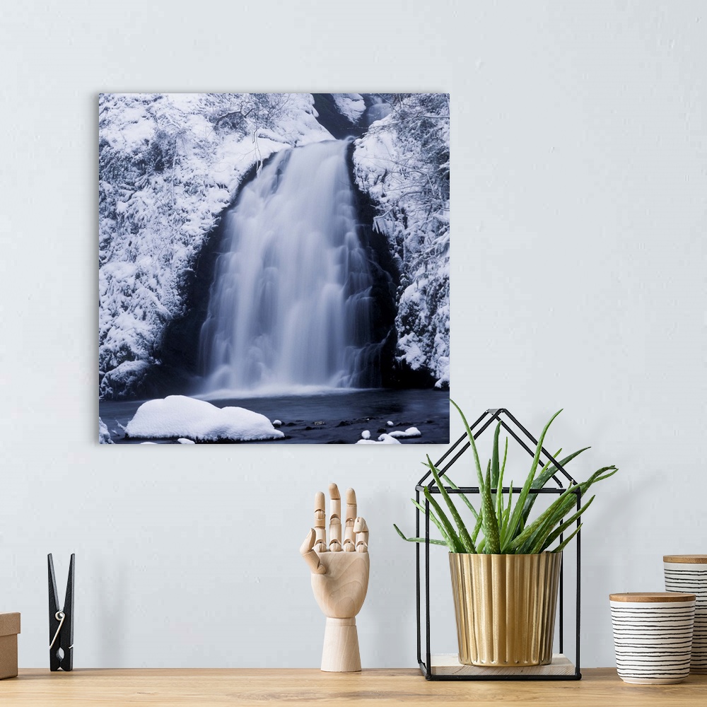 A bohemian room featuring Low Angle View Of A Waterfall, Glenoe Waterfall, Glenoe, Northern Ireland