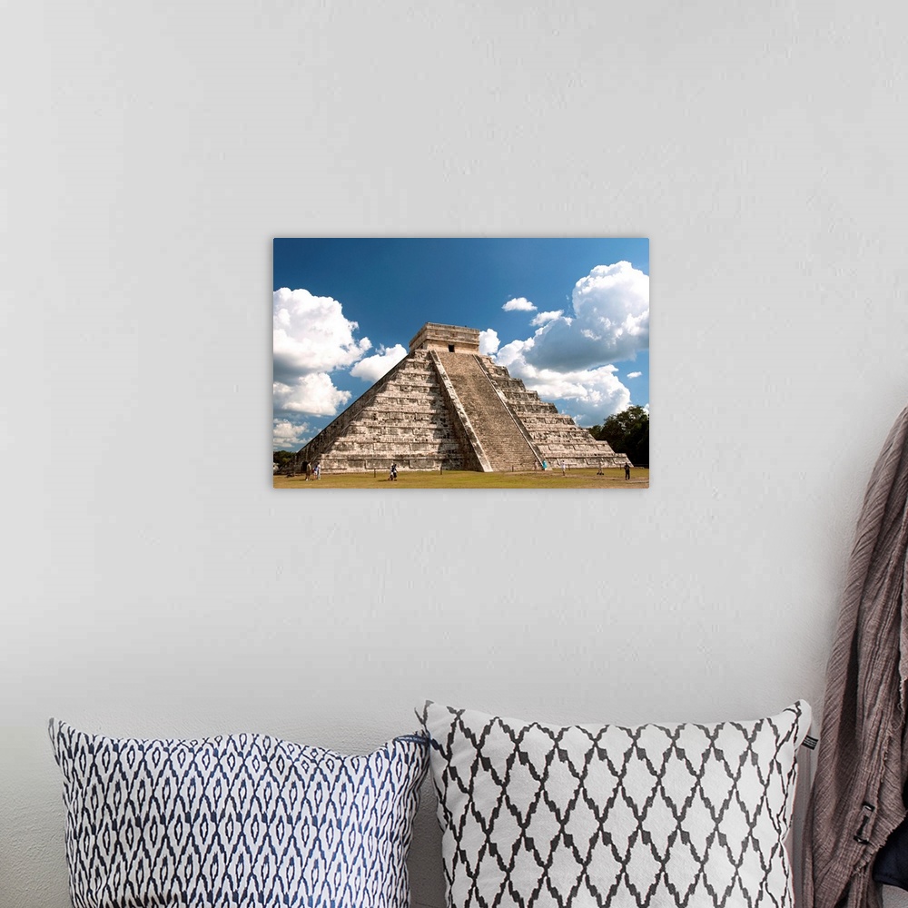A bohemian room featuring Mexico, Yucatan, Chichen Itza, El Castillo (also called the Pyramid of Kukulcan)