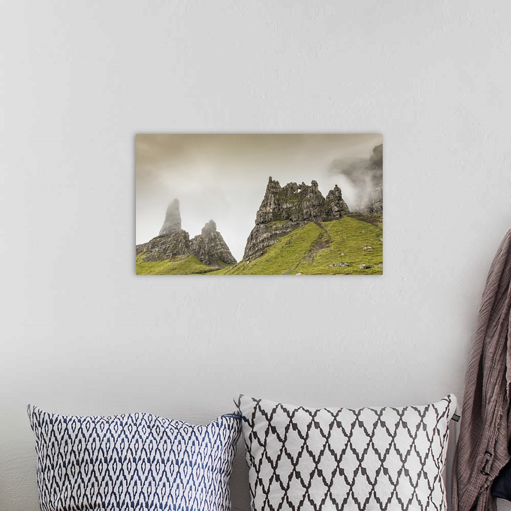 A bohemian room featuring Misty Storr pinnacles on the Isle of Skye.