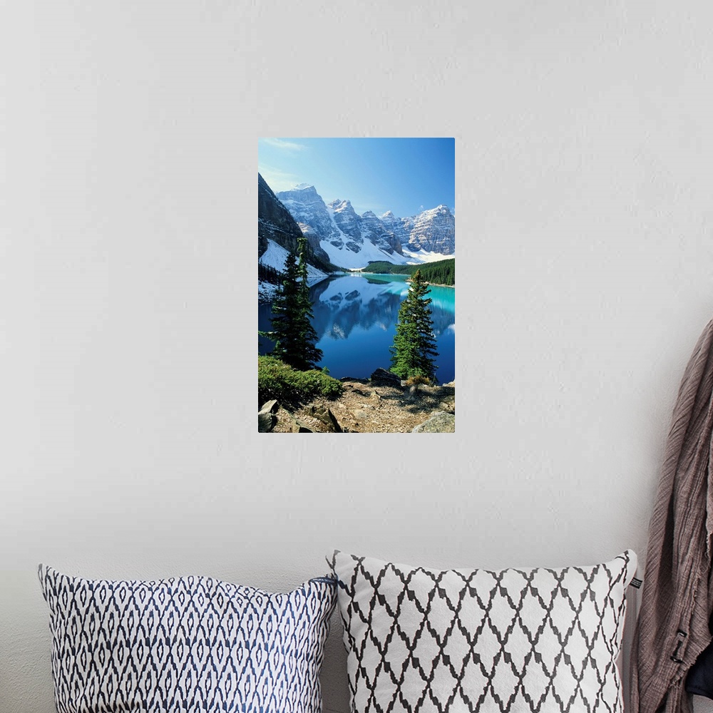 A bohemian room featuring Moraine Lake Banff National Park Alberta, Canada