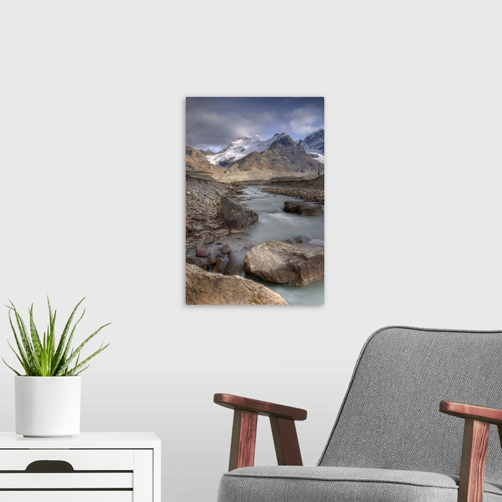 A modern room featuring Mount Athabasca At Sunset, Jasper National Park, Alberta, Canada