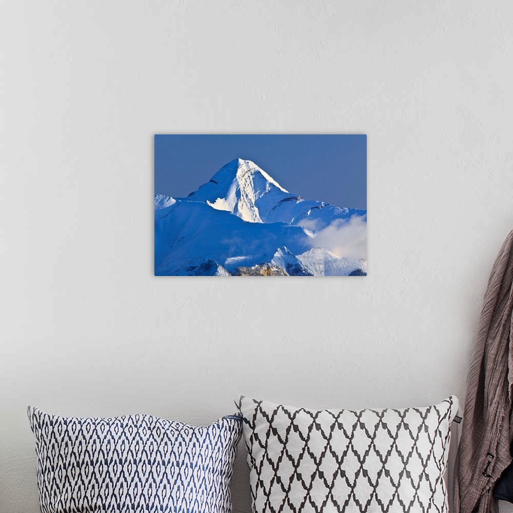 A bohemian room featuring Mount Aylmer, Viewed From Sulphur Mountain Summit, Banff National Park, Alberta, Canada
