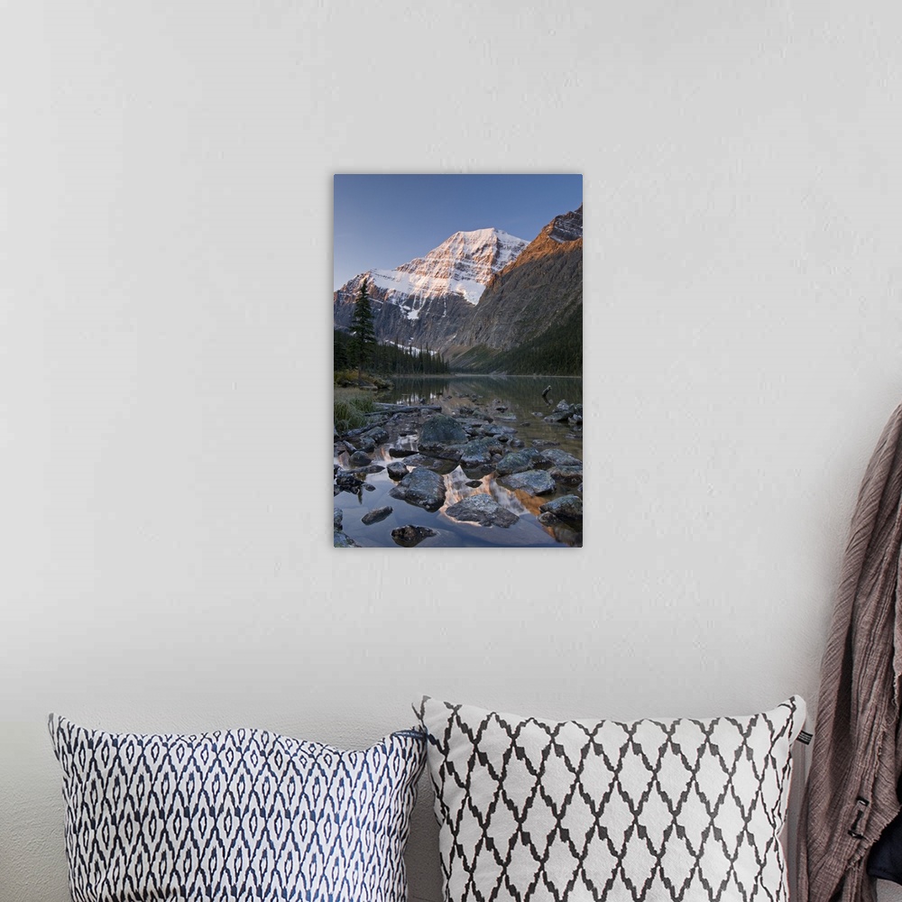 A bohemian room featuring Mount Edith Cavell, Jasper National Park, Alberta, Canada