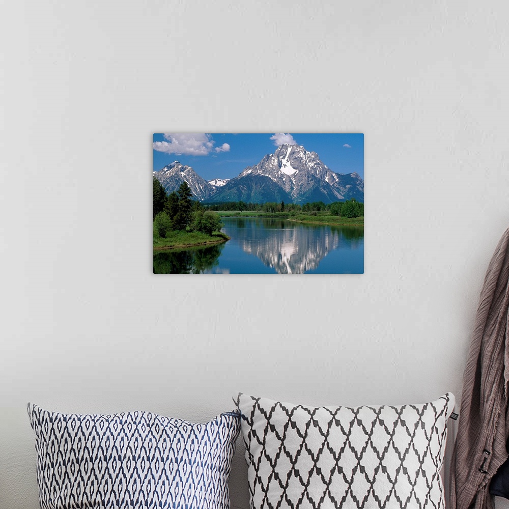 A bohemian room featuring Mount Moran And Snake River, Grand Teton Mountains, Wyoming