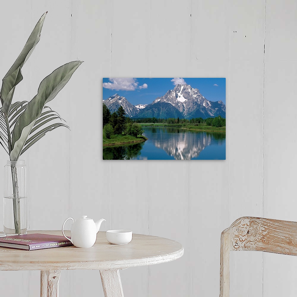 A farmhouse room featuring Mount Moran And Snake River, Grand Teton Mountains, Wyoming
