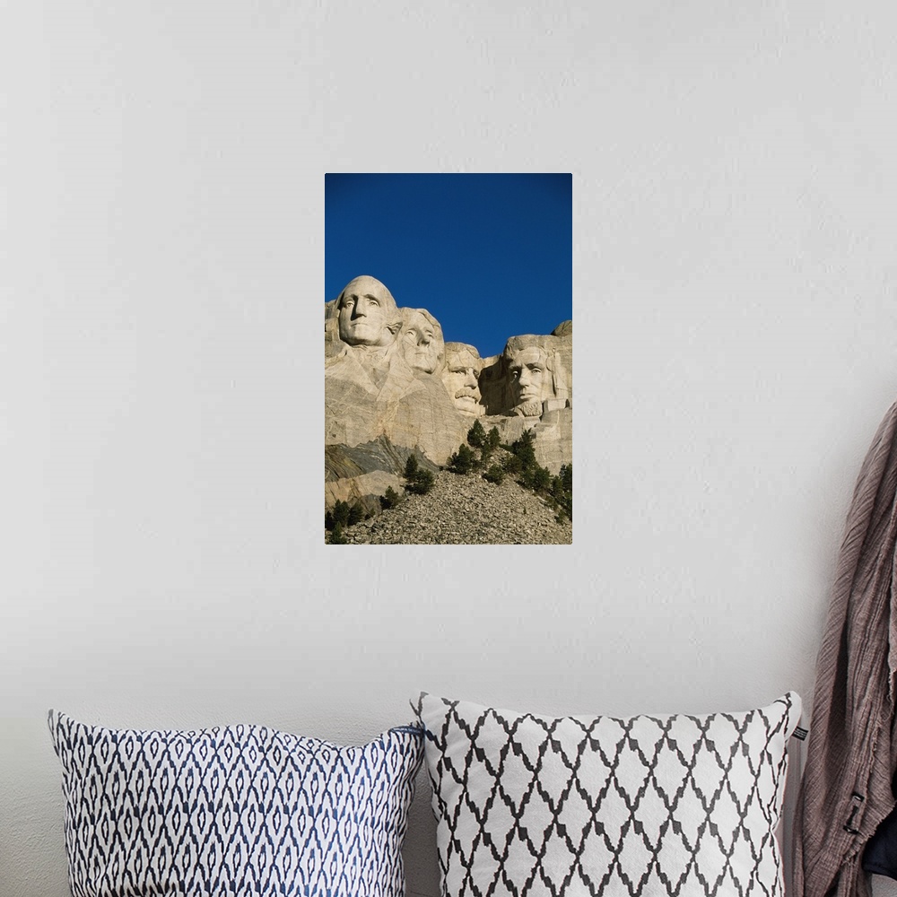 A bohemian room featuring Mount Rushmore; North America,South Dakota, USA
