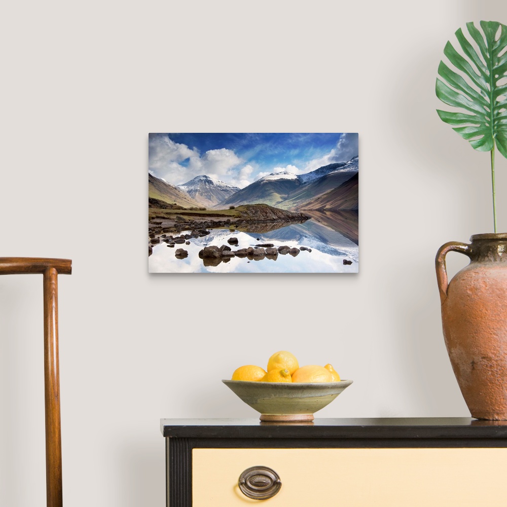 A traditional room featuring Mountains And Lake, Lake District, Cumbria, England